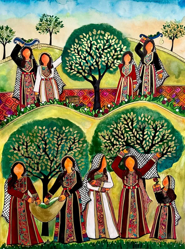 Olive harvesting